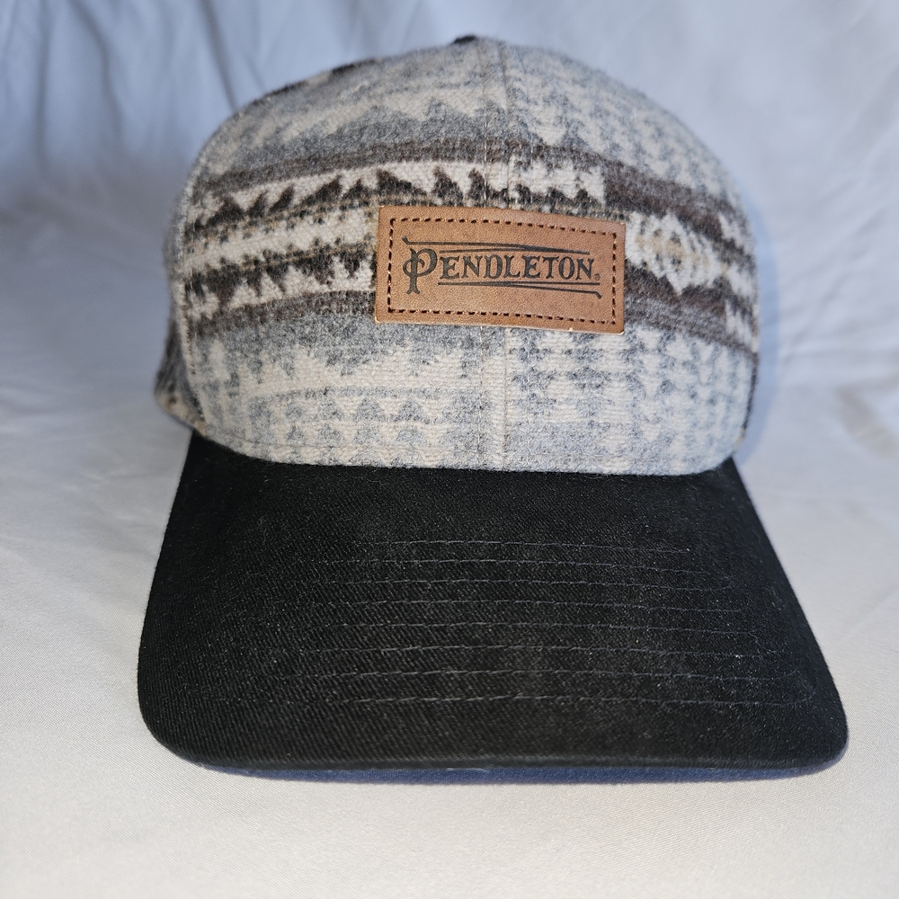 Pendleton Cream and Brown Patterned Hat
